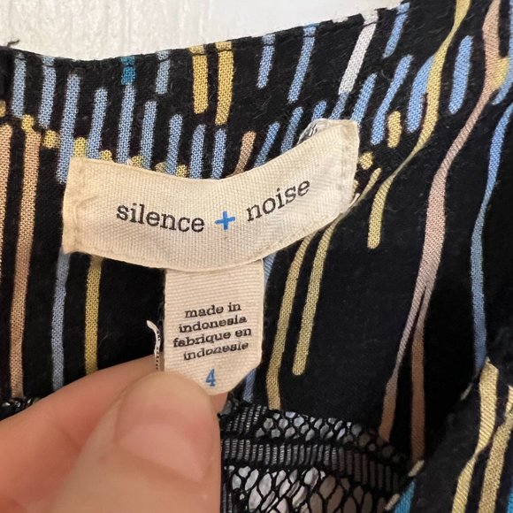 Silence + Noise multi-coloured & lace-back cocktail dress - Picture 2 of 3